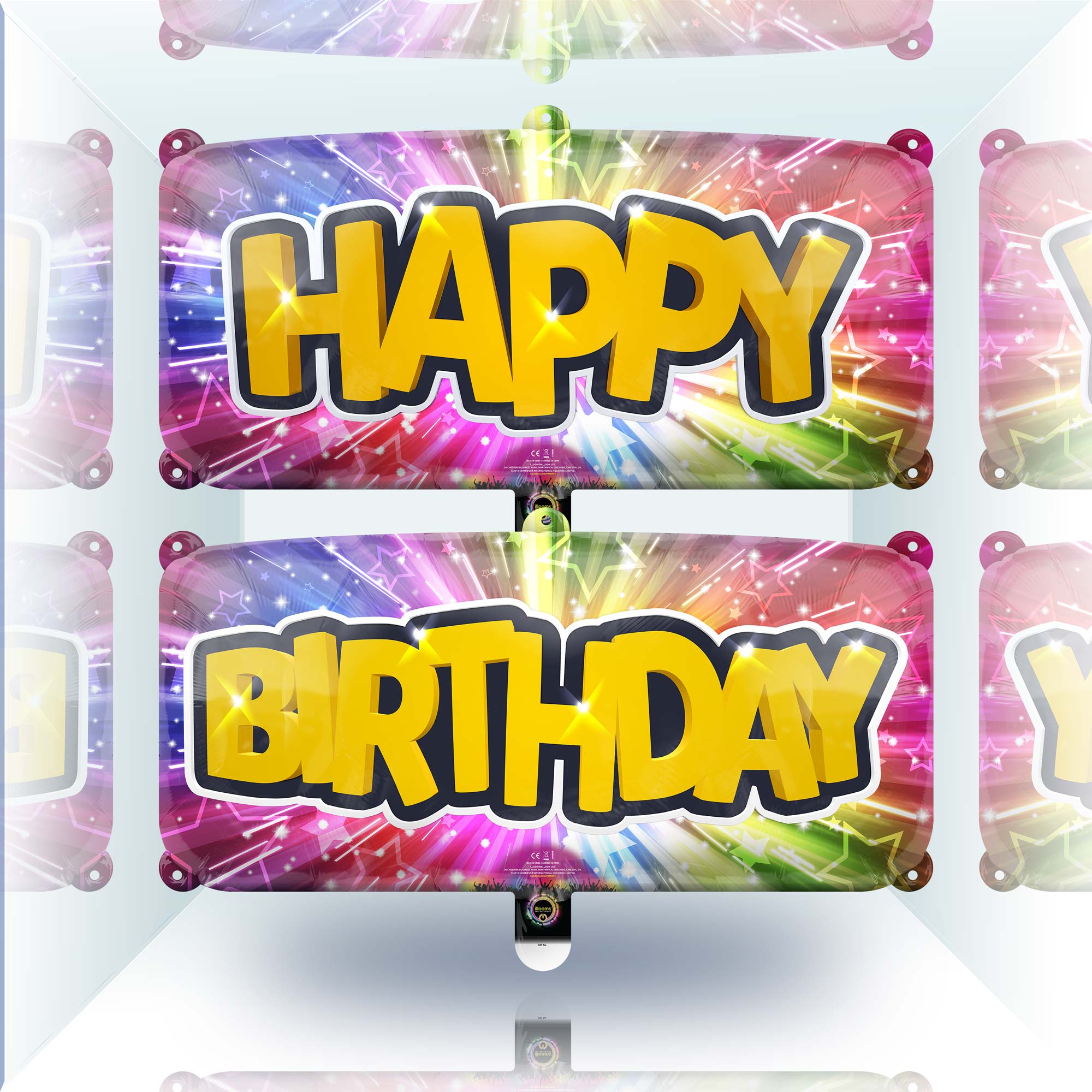Happy Birthday 32″ Foil-Style Banner – Illooms